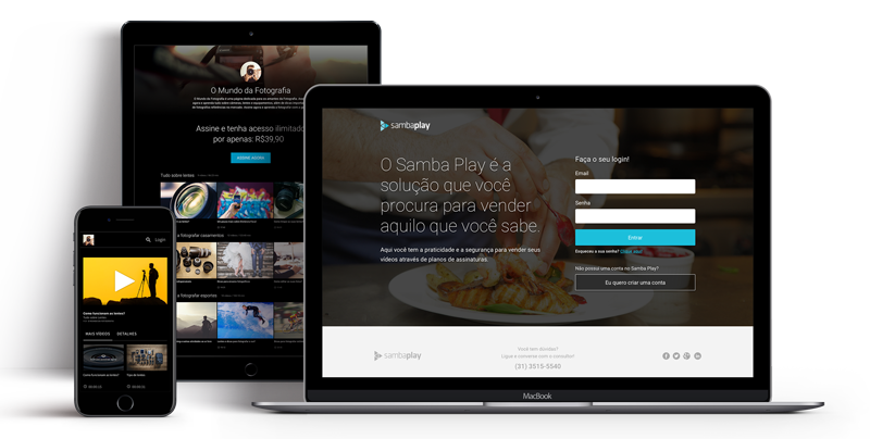 Samba Play: Hospedagem e distribuição de videos online Sambatech